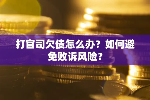 武汉打官司欠债怎么办？如何避免败诉风险？