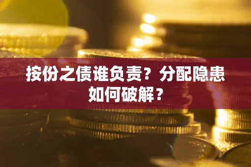 武汉按份之债谁负责？分配隐患如何破解？