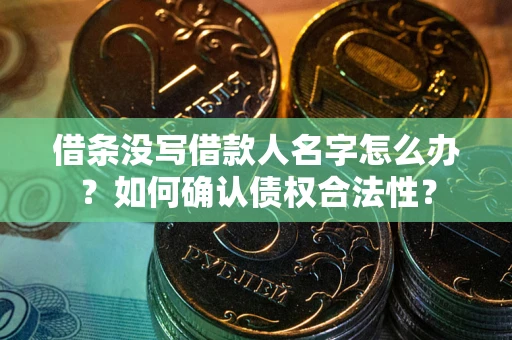武汉借条没写借款人名字怎么办？如何确认债权合法性？