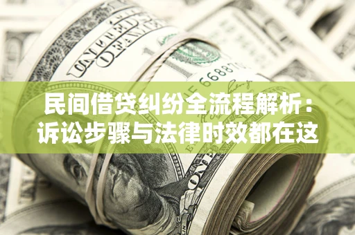 武汉民间借贷纠纷全流程解析：诉讼步骤与法律时效都在这儿了