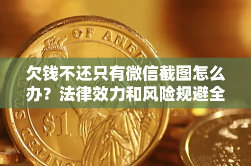 武汉欠钱不还只有微信截图怎么办？法律效力和风险规避全解析