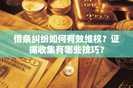 武汉借条纠纷如何有效维权？证据收集有哪些技巧？